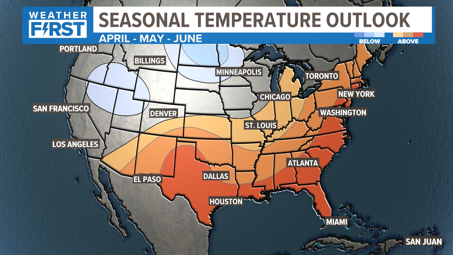 Spring weather outlook in St. Louis, Missouri