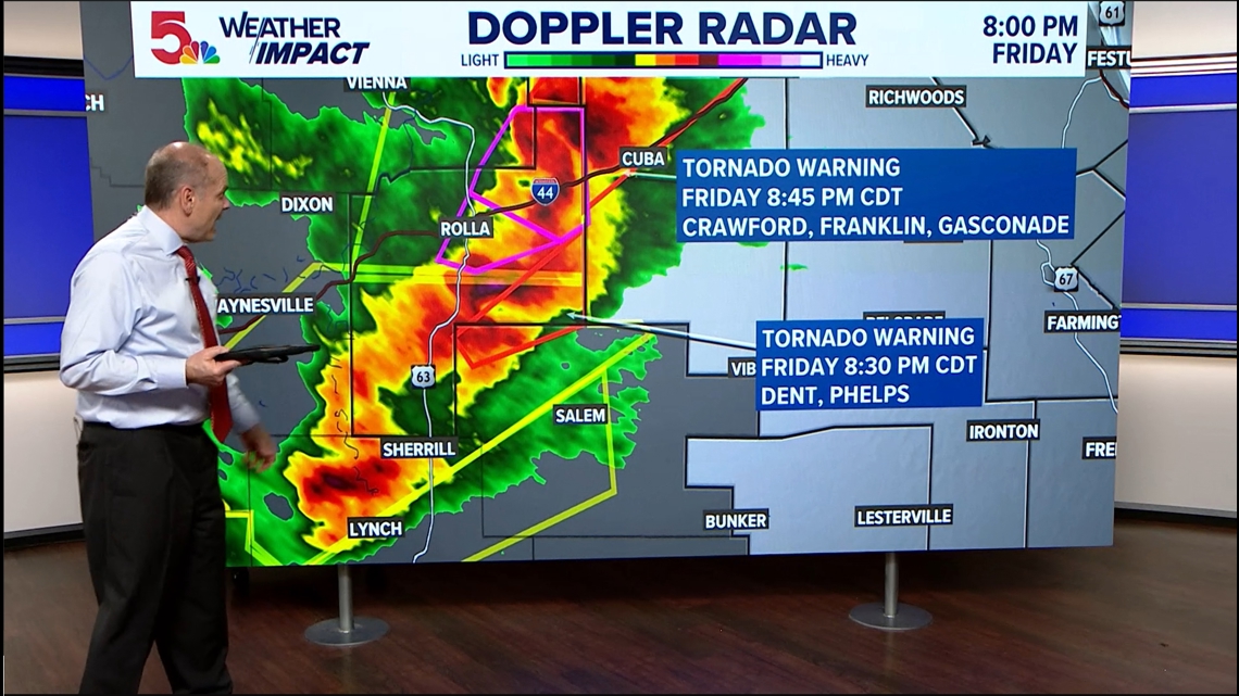 St. Louis storm updates: Thunderstorm, tornado risk for Friday night ...