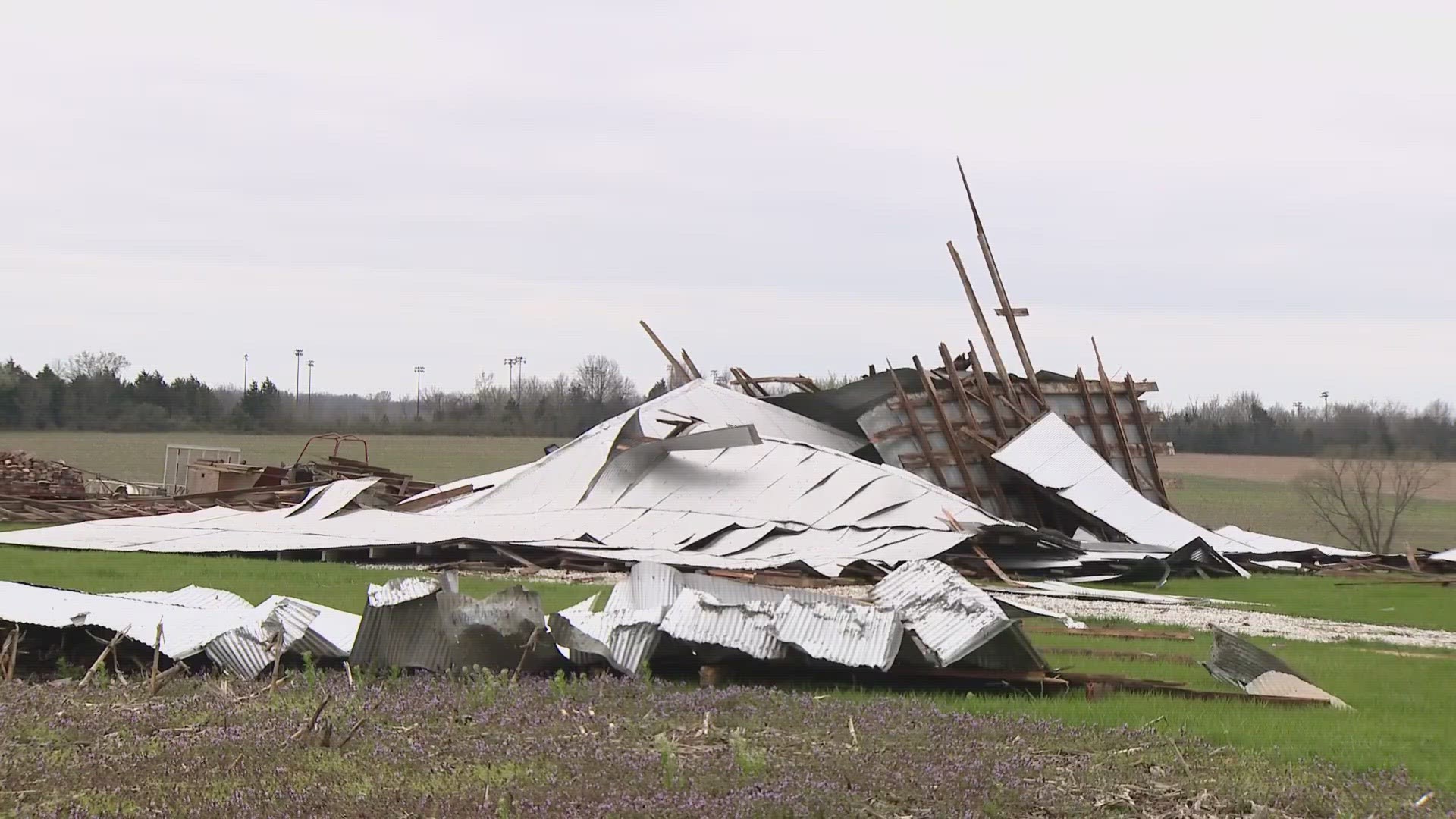 St. Louis meteorologists' best guess at what caused the damage Tuesday evening is a rare wind event.