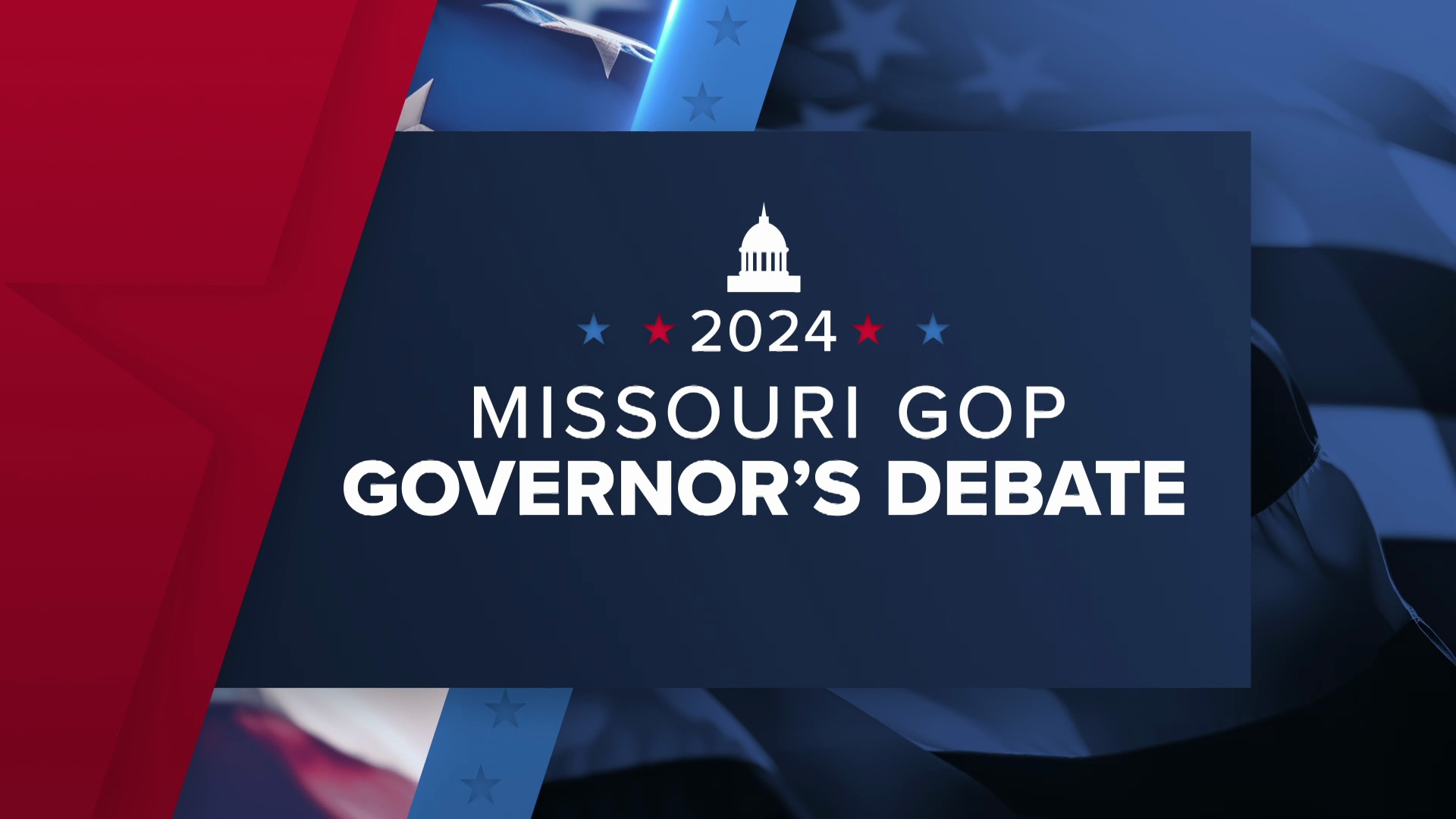 A debate between candidates running in the 2024 Republican Party primary election for Missouri governor.