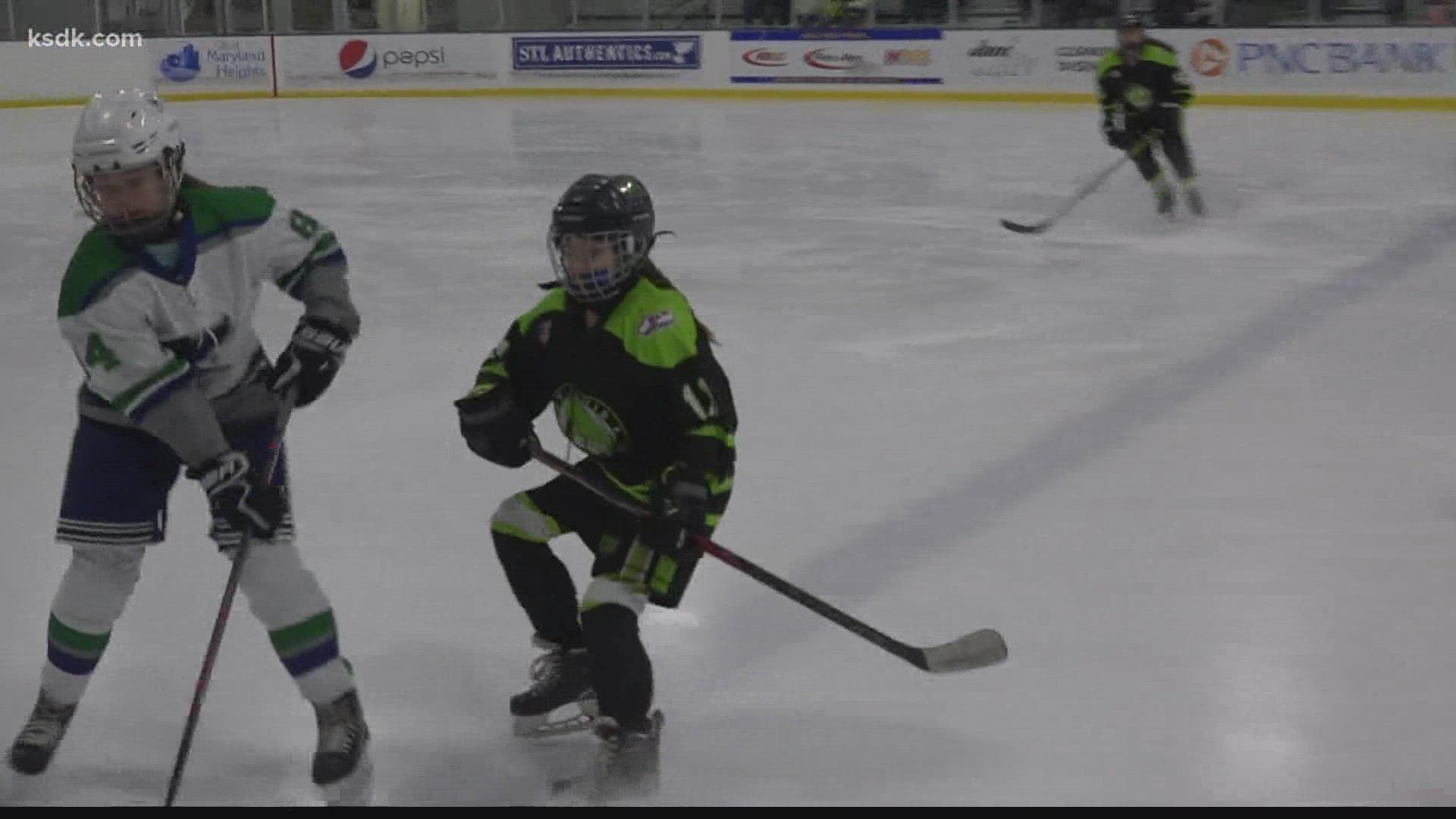 When she gets on the ice, 12-year-old Ella Burke transforms. She is committed to the sport and is one tough player