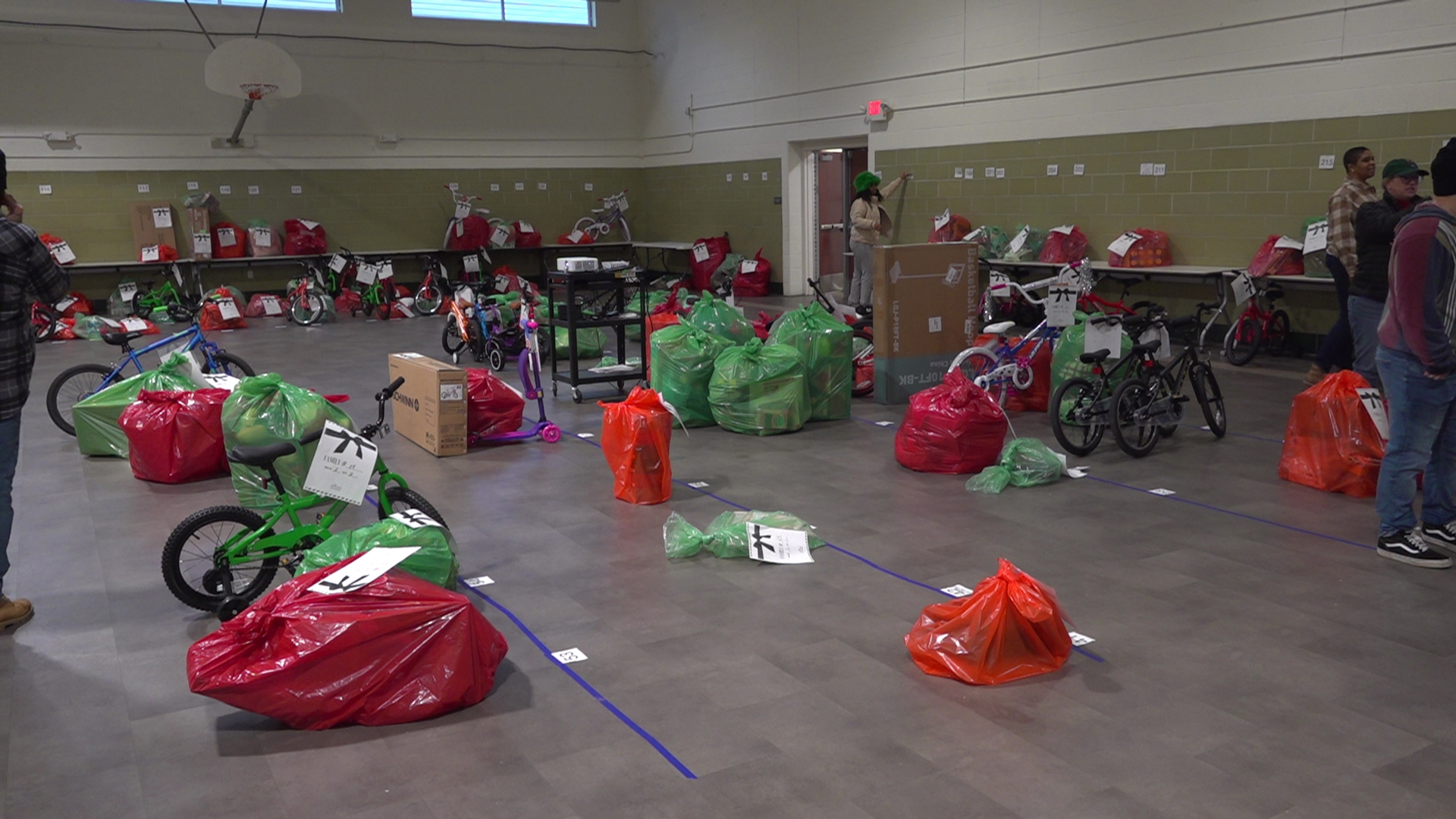 The nonprofit's annual holiday gift-giving program provided gifts to over 300 families and close to 600 kids this year. 