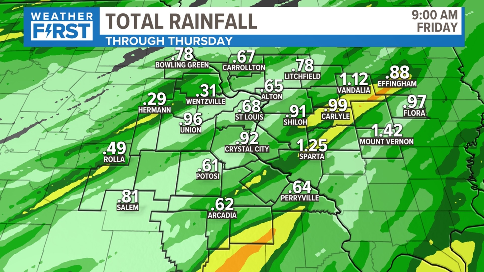 Thursday storms could bring gusty winds, hail to St. Louis area | ksdk.com