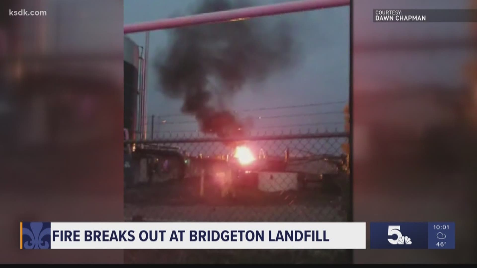 Allclear given after fire erupts at Bridgeton Landfill