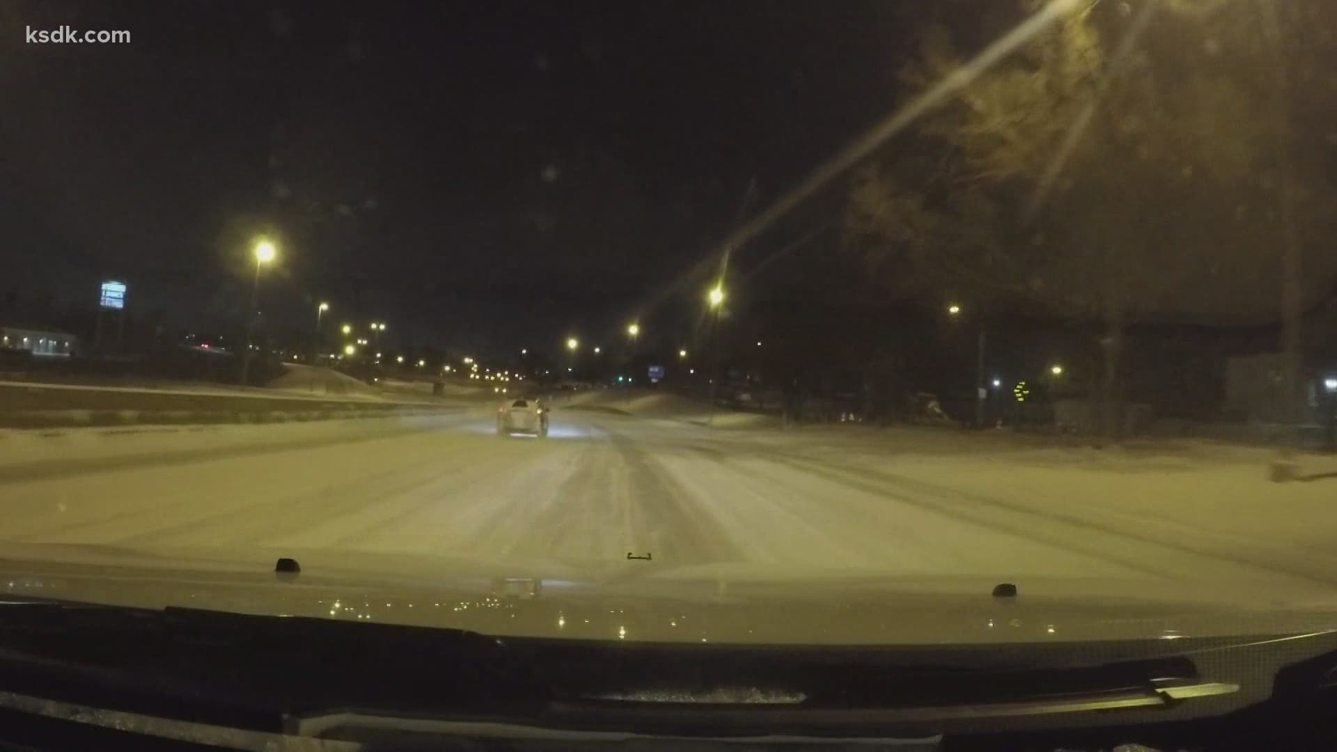 IDOT said high winds and snow made it difficult to clear the roads