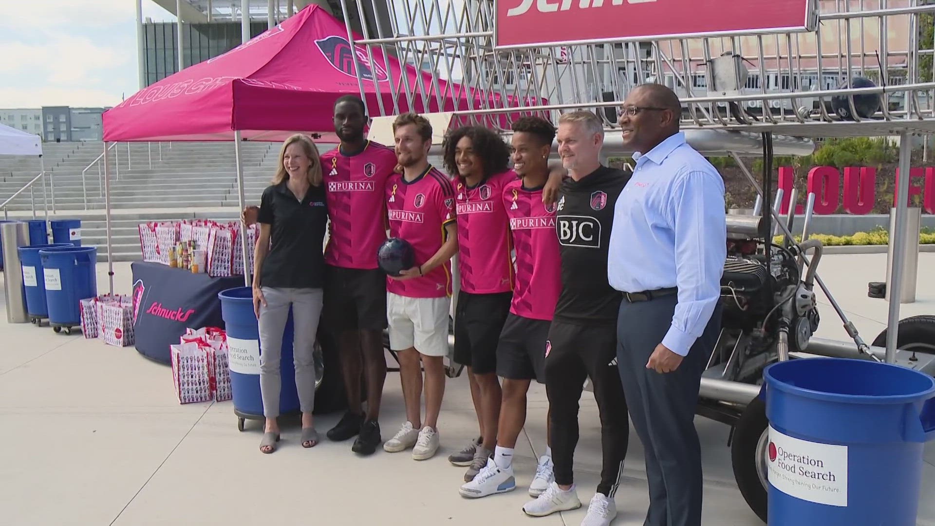 St. Louis CITY SC and Schnucks team up to fight hunger with CITYPARK Food Drive. The food drive will take place on Sept. 20.