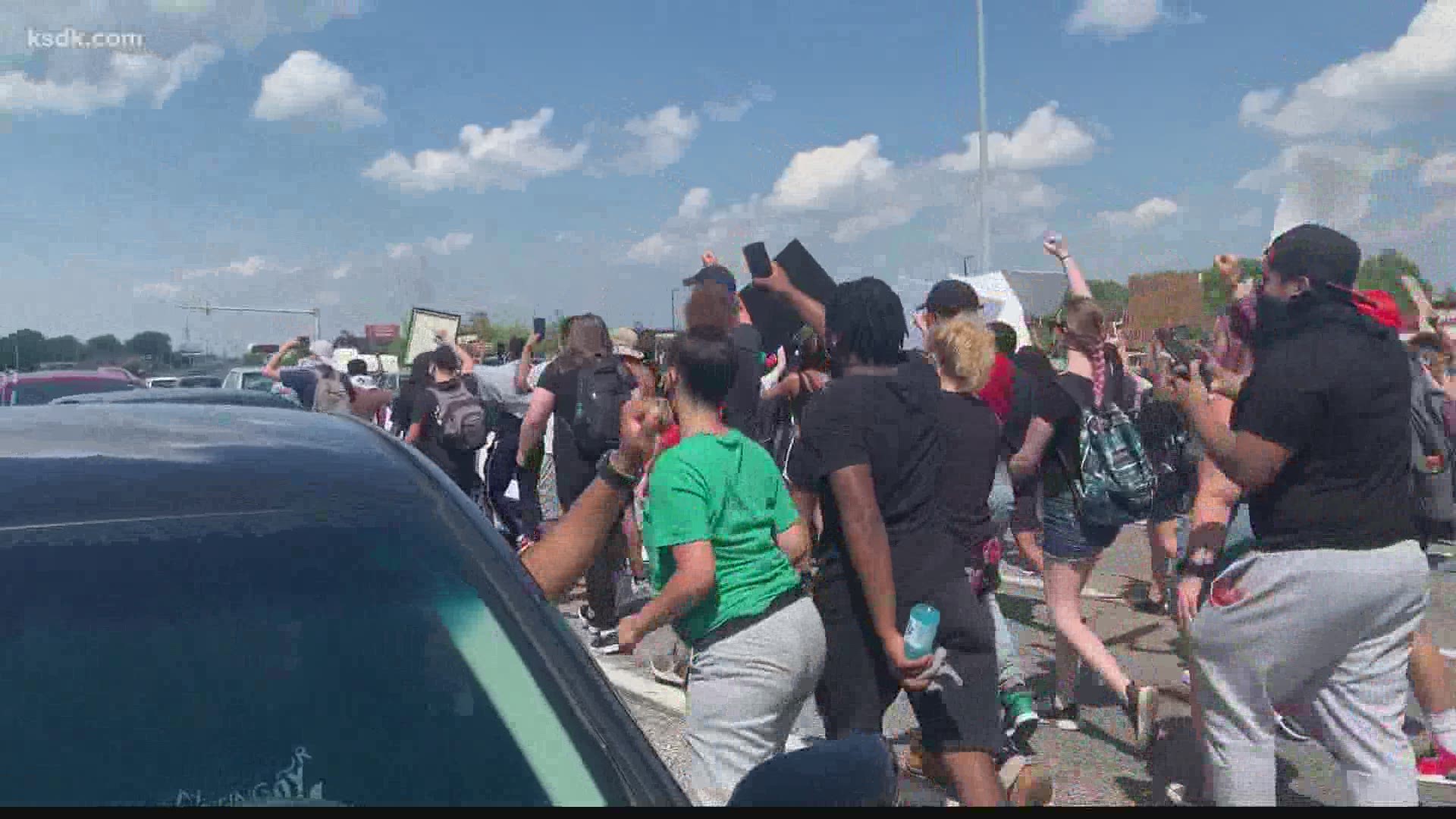 Protests are continuing to commence around the St. Louis area after the death of George Floyd in Minneapolis.