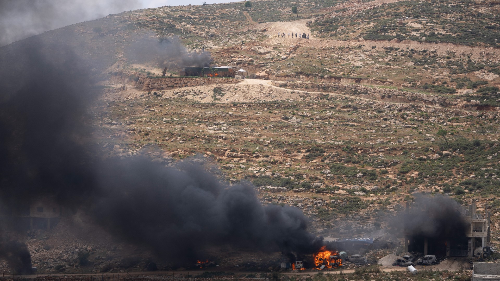 The Israeli military says dozens of people were injured in confrontations in several locations.