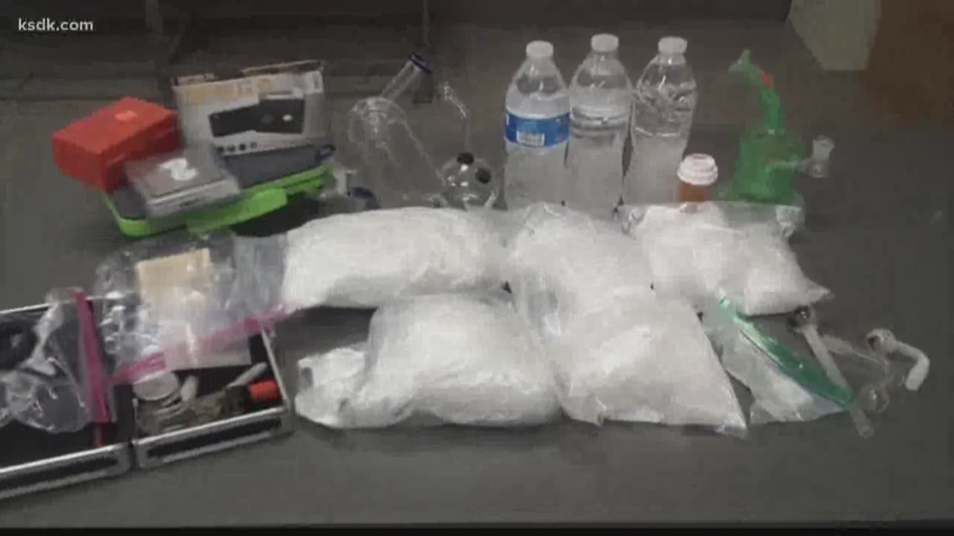 A 5-month-old baby tested positive for meth.
Police in Jefferson County say the parents smoked it in front of the child, and now they're facing charges.