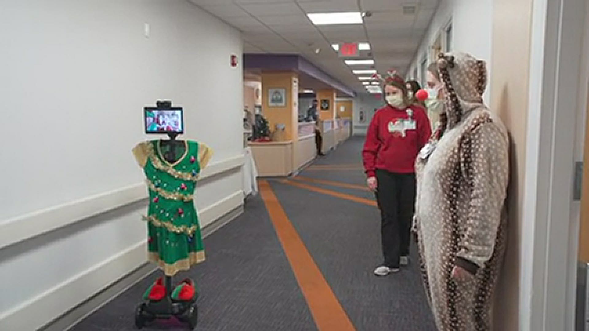 Santa made a virtual visit to children at St. Louis Children's Hospital on Tuesday