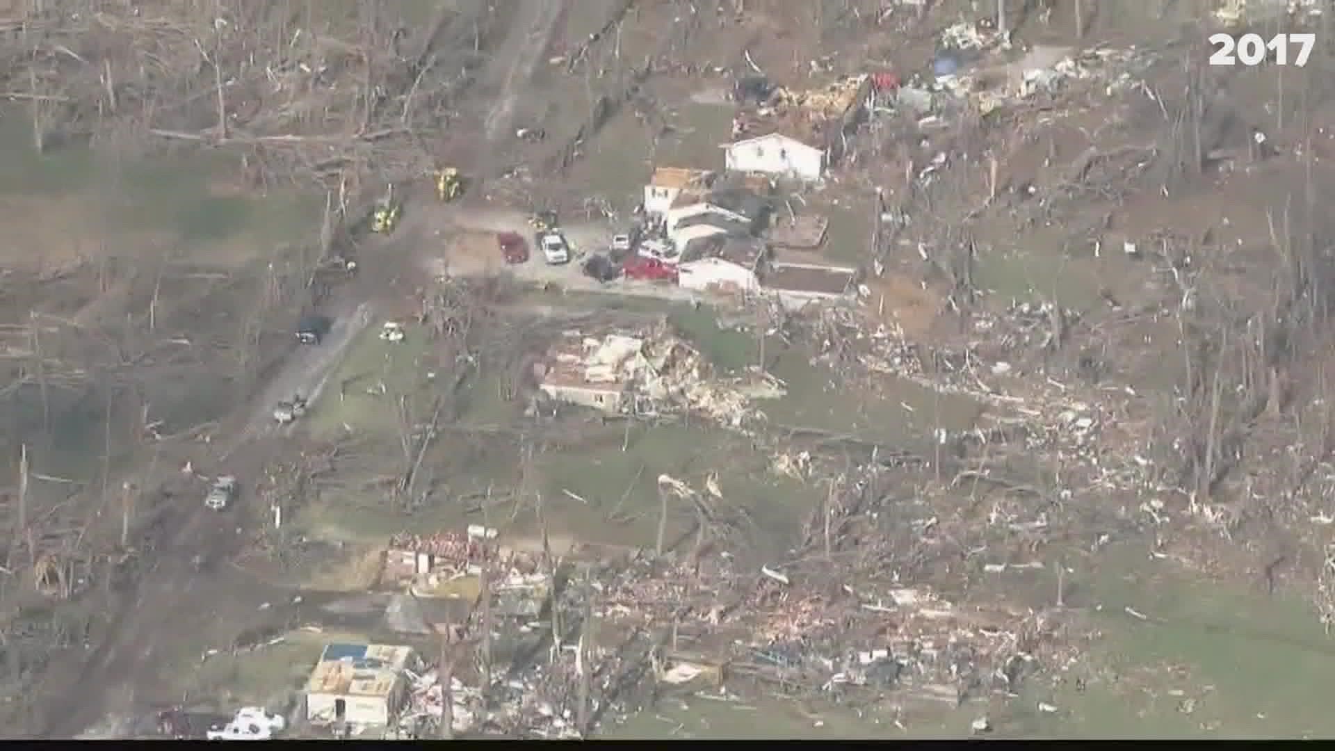 The 2017 tornado left one person dead. This is 5 On Your Side coverage of the event.