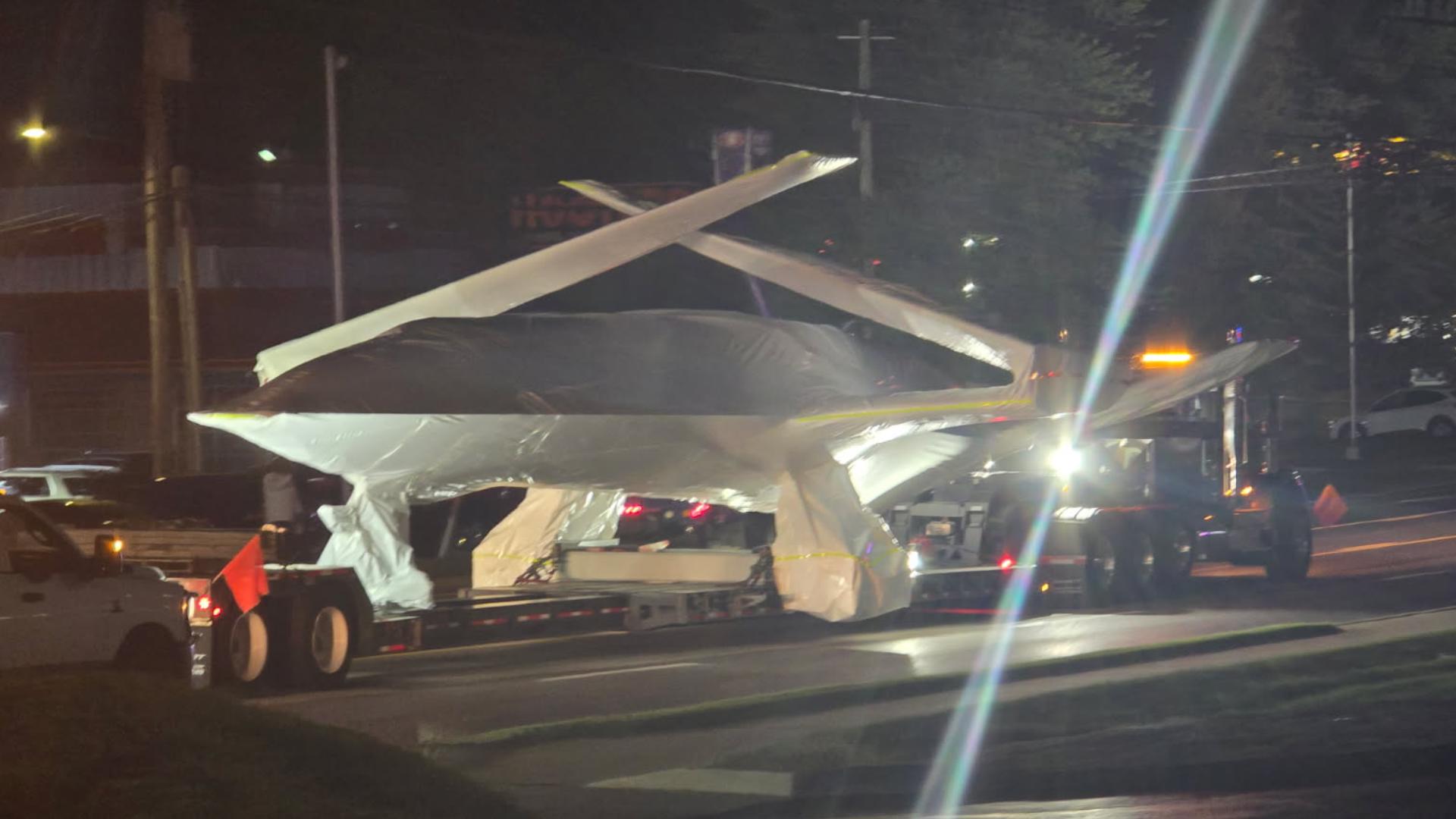 What was that mysterious object being transported along North Lindbergh? Boeing explains