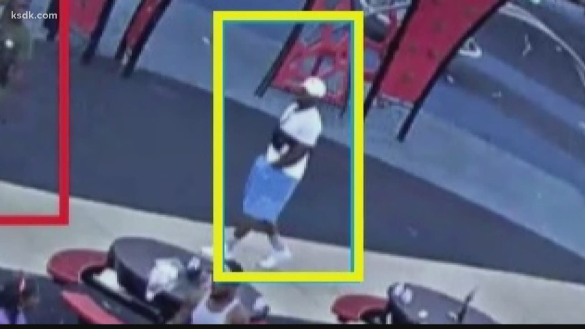 In the park's surveillance video, you could see people running, taking cover, as shots were fired. Even a little girl is carrying a baby to protect her.