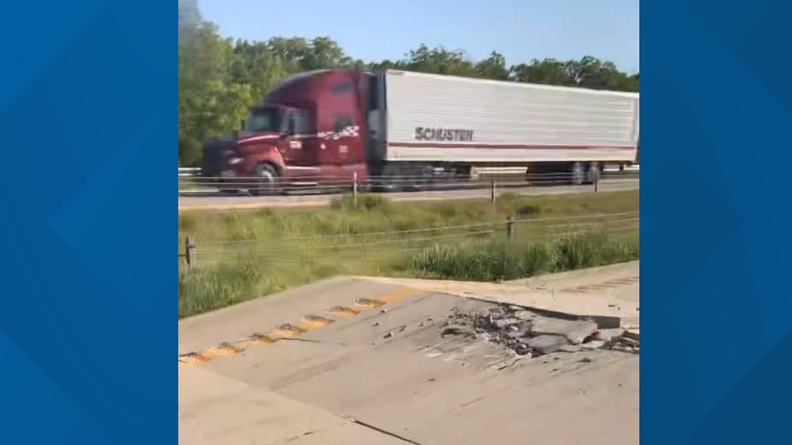 Crash near Rolla, Missouri after part of I44 buckles under heat