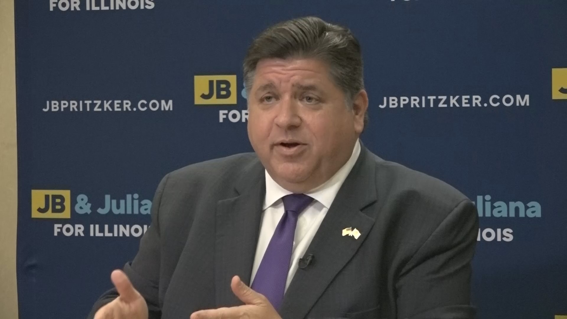 Illinois Gov. J.B. Pritzker previews his general election matchup with Republican Darren Bailey, and responds to questions about his political ambitions.