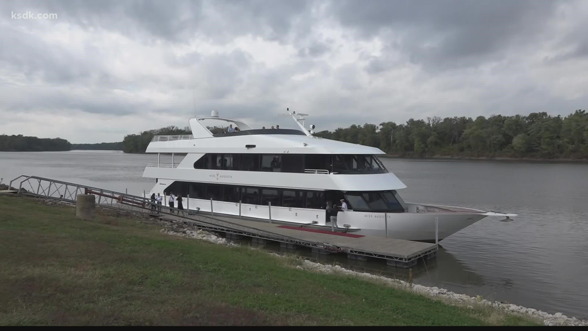 They christened a luxury yacht with a familiar name, Sunday.