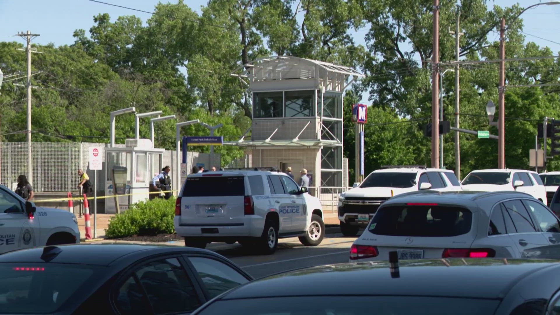 A woman is dead and a teenage girl is in custody after a fatal shooting at the Forest Park-DeBaliviere Metrolink station.