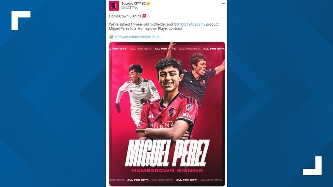 St. Louis CITY SC Academy Midfielder Miguel Perez Inks Homegrown MLS  Contract