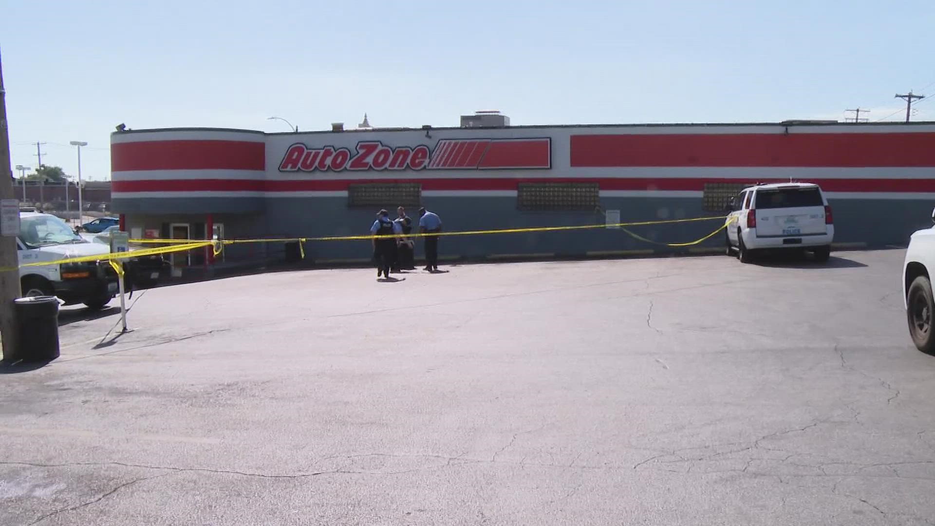 The boy shot himself just before noon in the parking lot of the AutoZone located at 3619 South Kingshighway Boulevard, according to the St. Louis police.