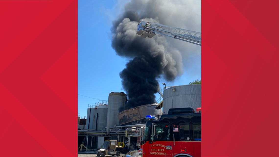 Tank explodes in Hazelwood