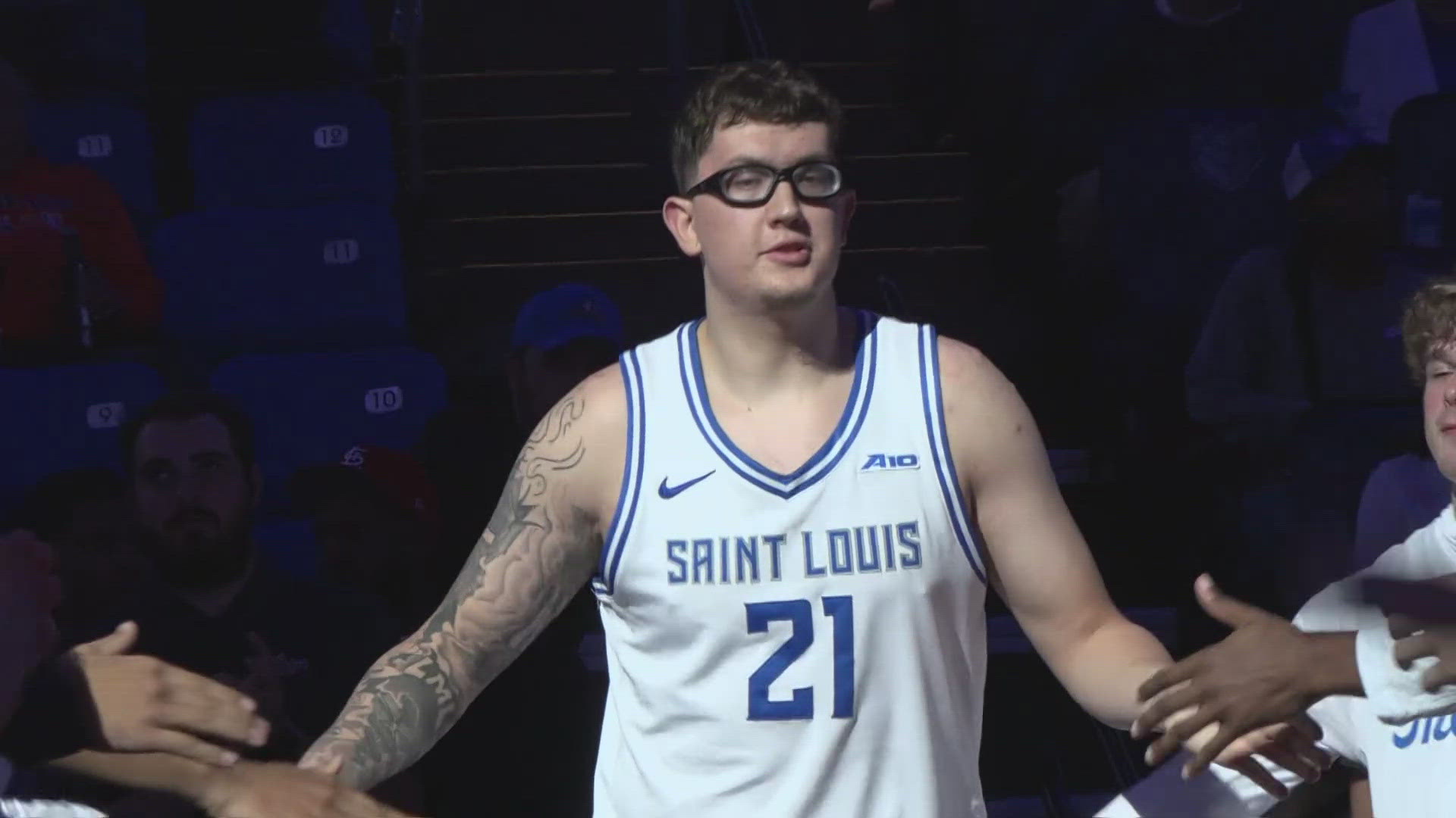 SLU basketball is back in action Friday night in Kansas City against Wichita State. But we'll have to wait and see if their big man is ready to come back just yet.