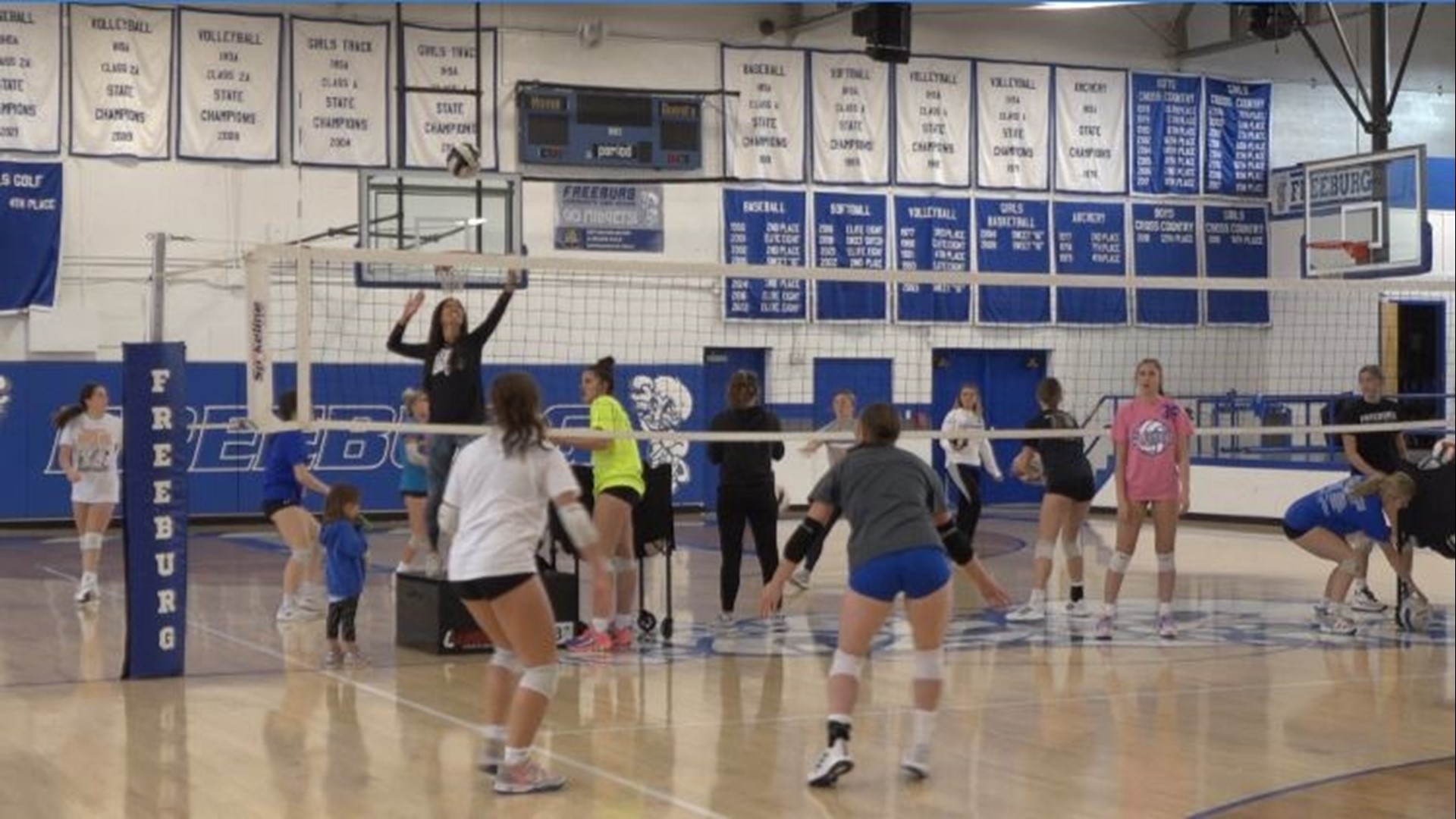 Freeburg has won four state championships in volleyball and is looking to add another trophy to the case.