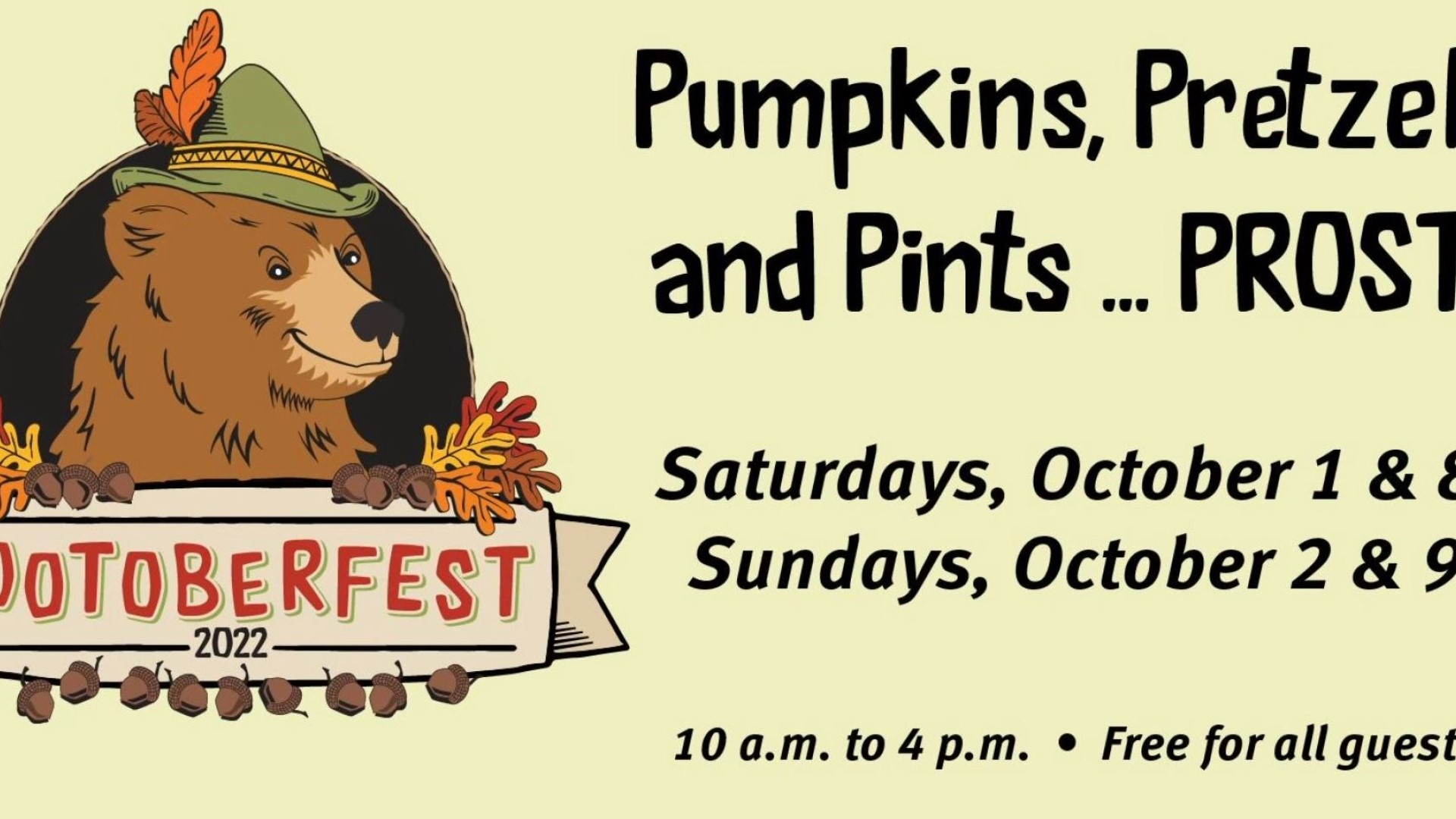 Zootoberfest is free with lots of offerings for family fun. The event runs from 10 a.m. to 4 p.m. Saturday and Sunday.