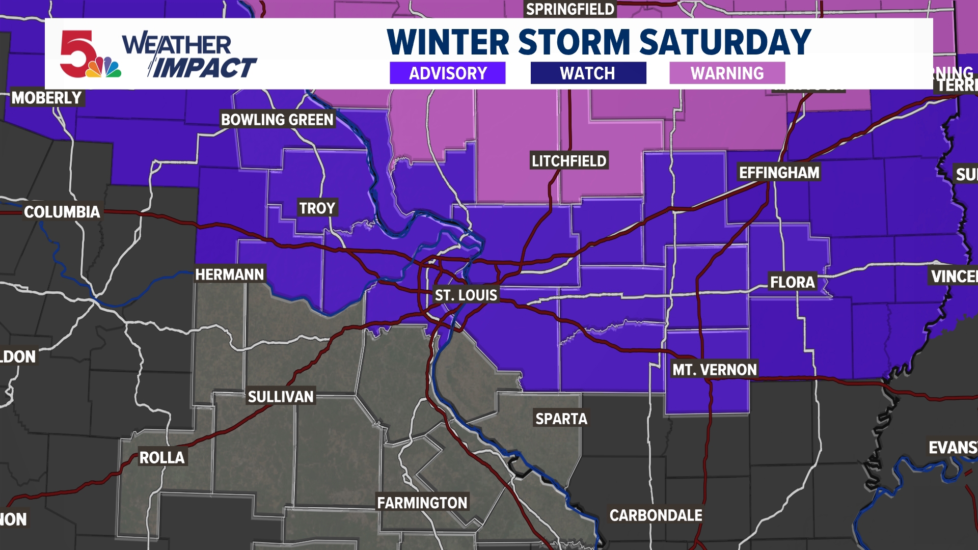 Winter storm brings heavy snow and wintry mix to the St. Louis area ...