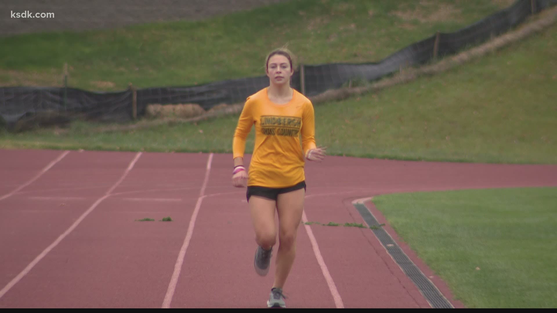 High school senior runner Ally Forbes has worked her way all the way back to the track finish line after undergoing open heart surgery