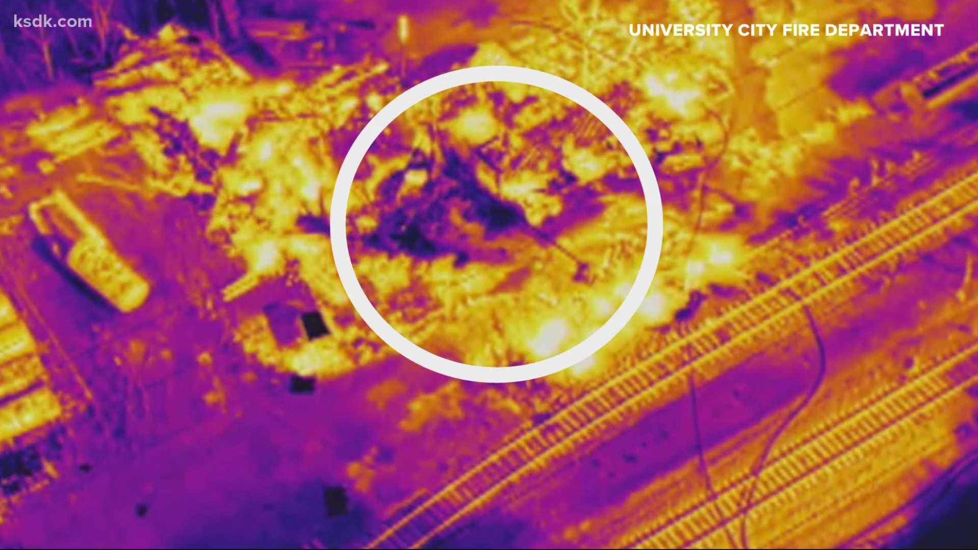 Thermal images from a drone helped firefighters battle the flames from the Affton chemical plant explosion. The investigation and cleanup began at the site.