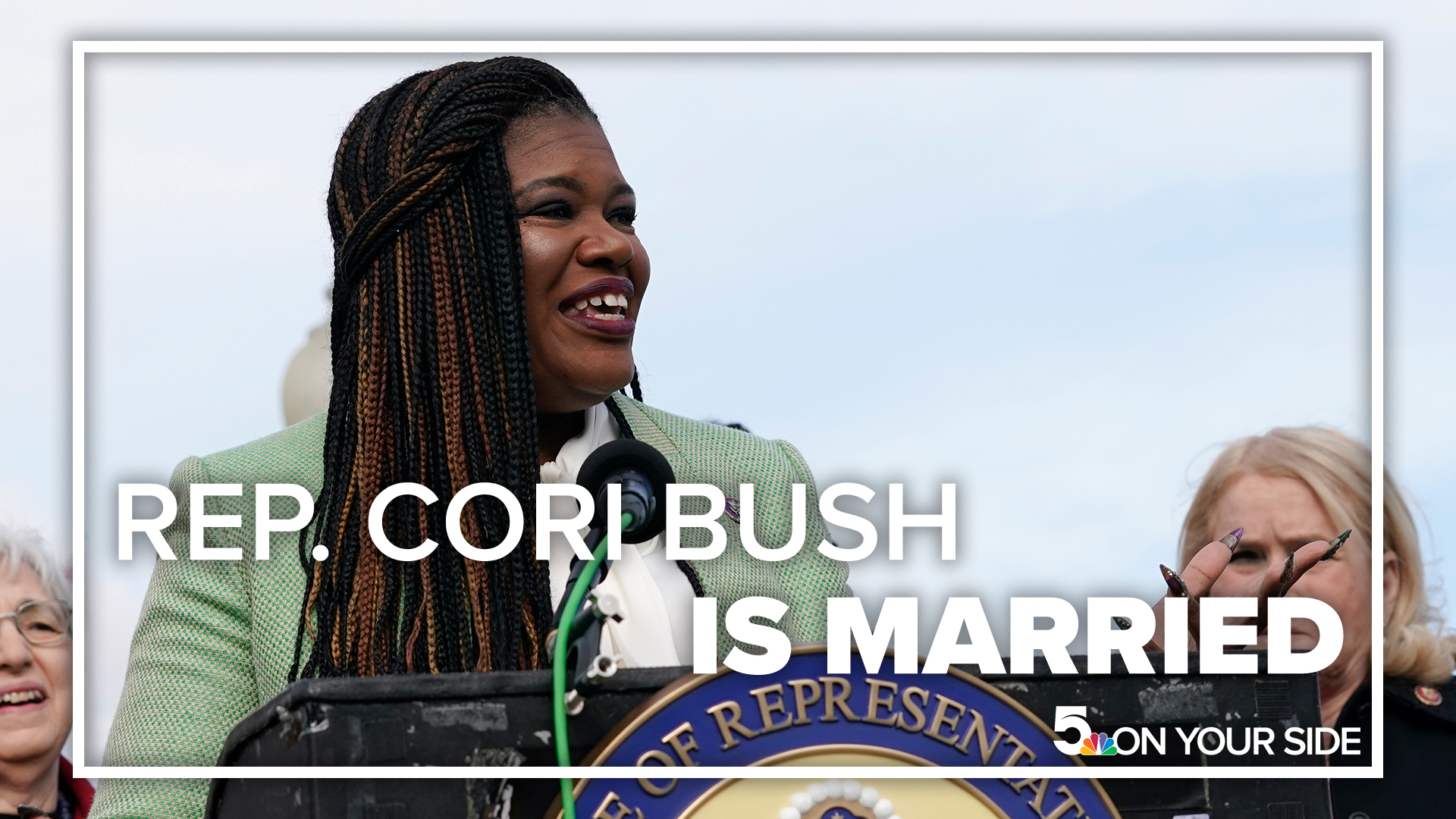 Marriage records filed in St. Louis show U.S. Rep. Cori Bush tied the knot in a private ceremony earlier this month. She married Cortney Merritts