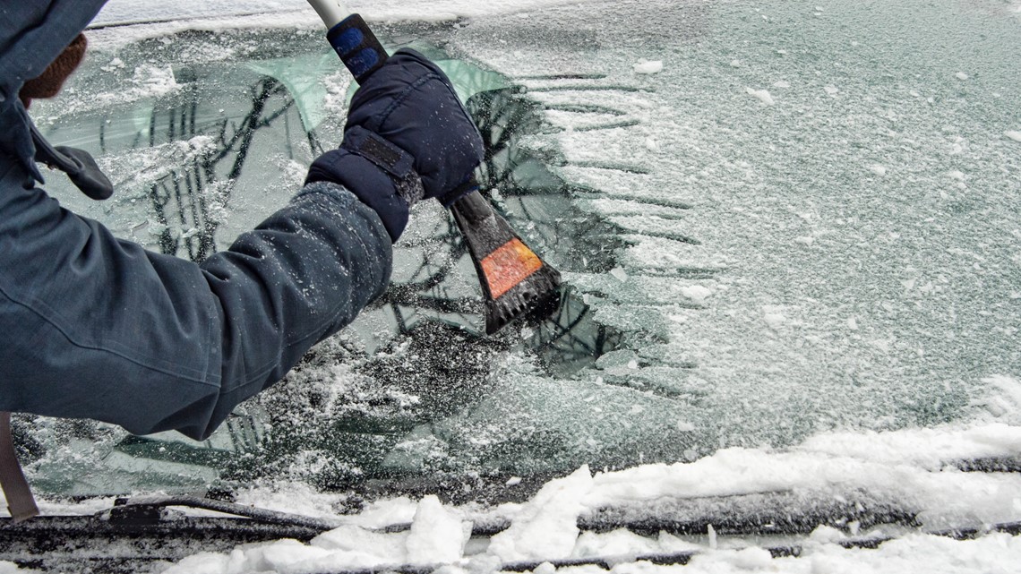 Y'all better get some Windshield De-Icer spray, just spray and go . I, Car Hacks