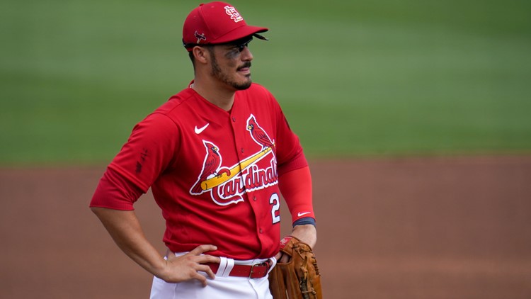 Nolan Arenado talks after first spring training game as a Cardinal 