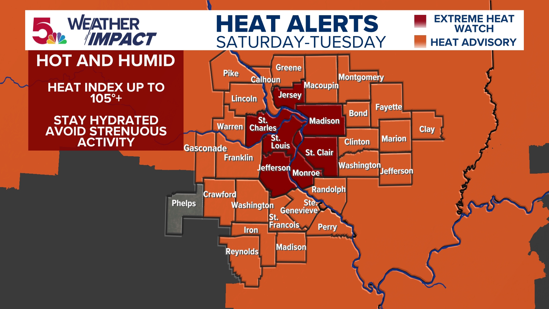 Dangerous heat moves into the St. Louis region this weekend. Here are some tips for avoiding heat-related illness during extreme temperatures.