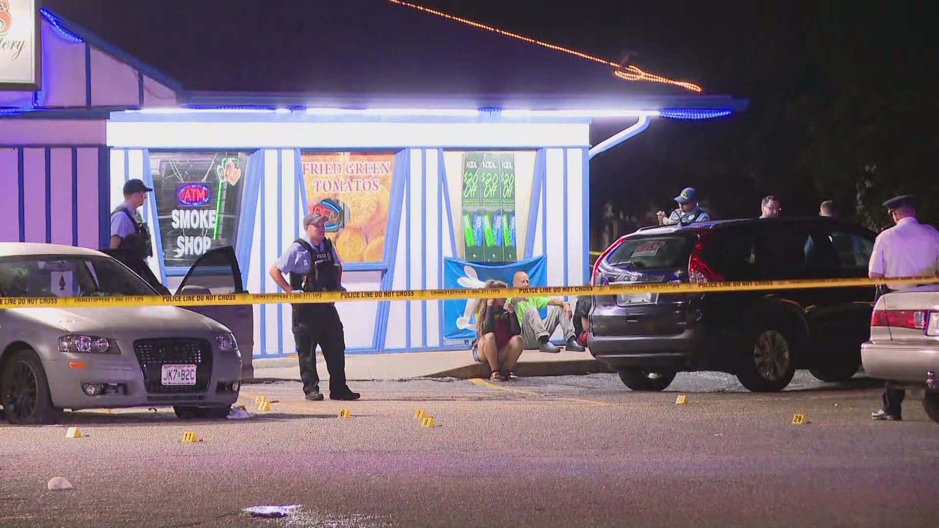 St. Louis police said officers responded shortly before 8:40 p.m. Sunday to Sam's Southern Eatery in the 3500 block of Gravois Avenue. A woman was killed.