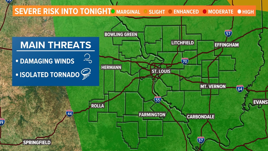 St. Louis weather: Storms possible Wednesday, showers Thursday | ksdk.com