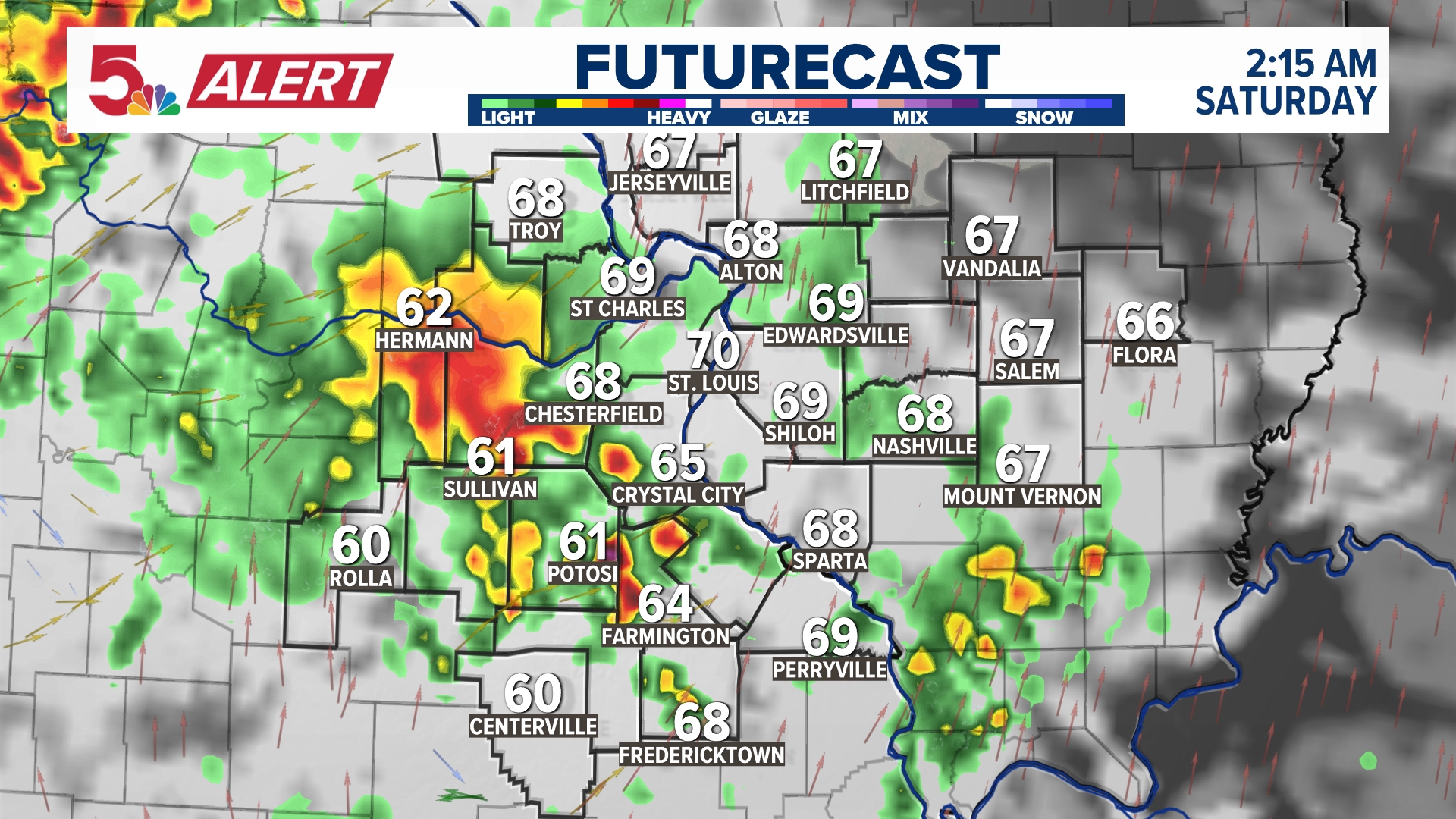 Strong storms possible overnight Friday into early Saturday in St ...