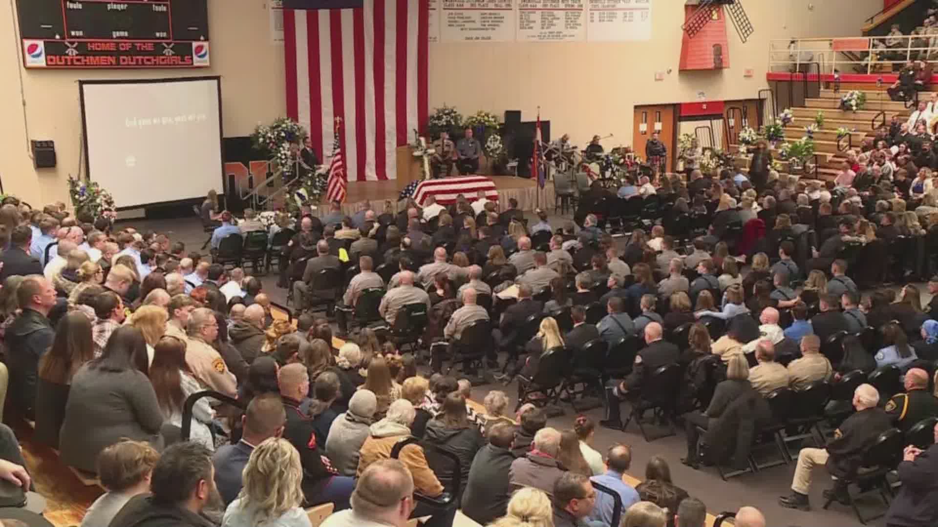 Friends, family and the community are honoring Det. Sgt. Griffith after he was shot and killed on March 12.