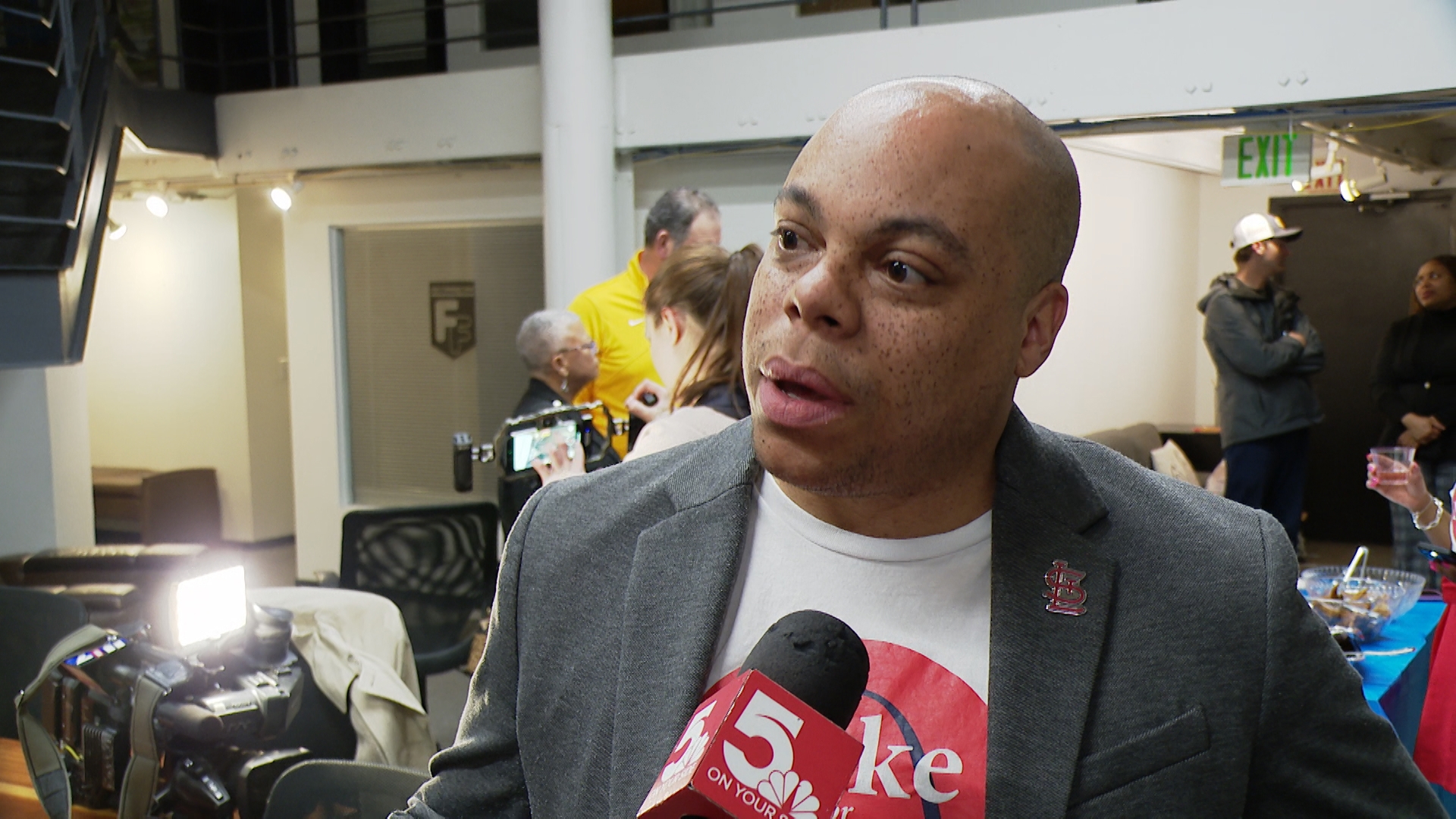 St. Louis Recorder of Deeds Michael Butler addressed supporters Tuesday night after he failed to advance to April's general election.