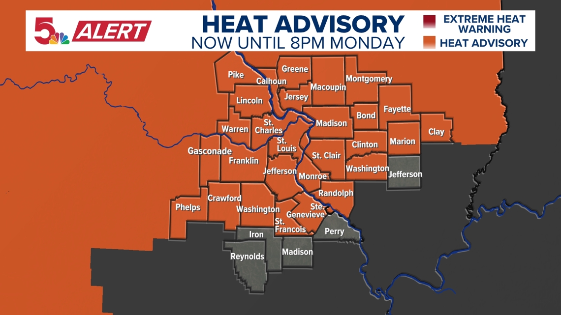 St. Louis forecast: heat and humidity builds into the weekend | ksdk.com