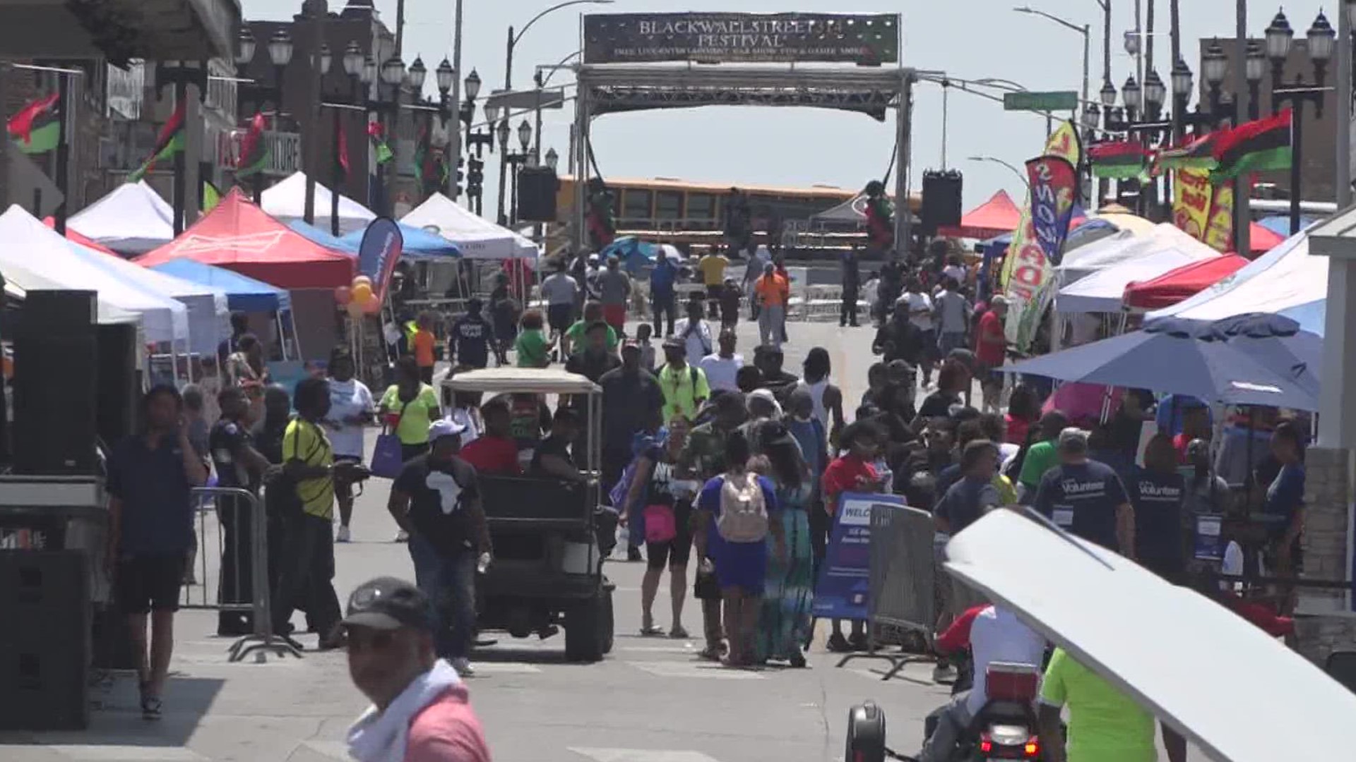 Tons of Black businesses lined up along the Historic Wellston Loop in North St. Louis on Saturday. They showed up for the annual Black Wall Street 314 Festival.