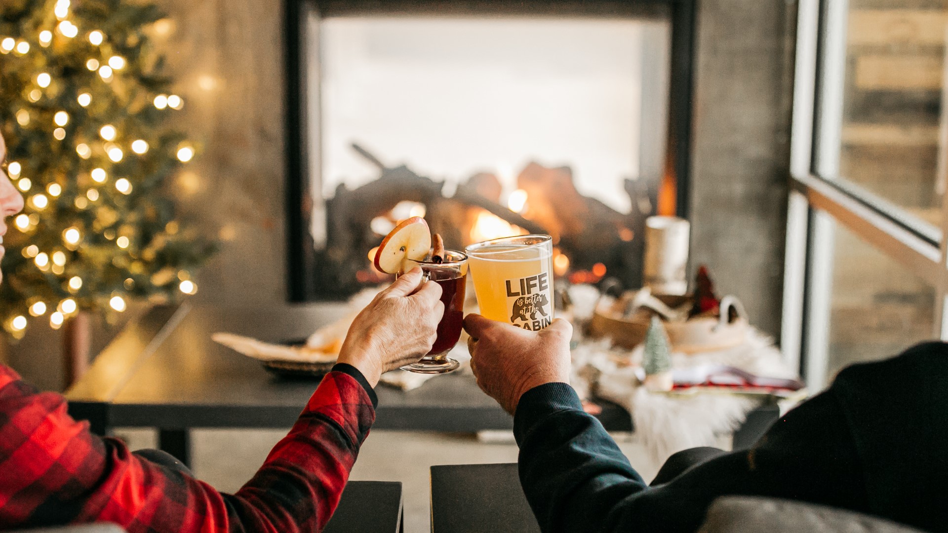 Eckert's Farm in Belleville is giving guests the chance to cozy up with a warm glass of cider during its first-ever winter pop-up bar.