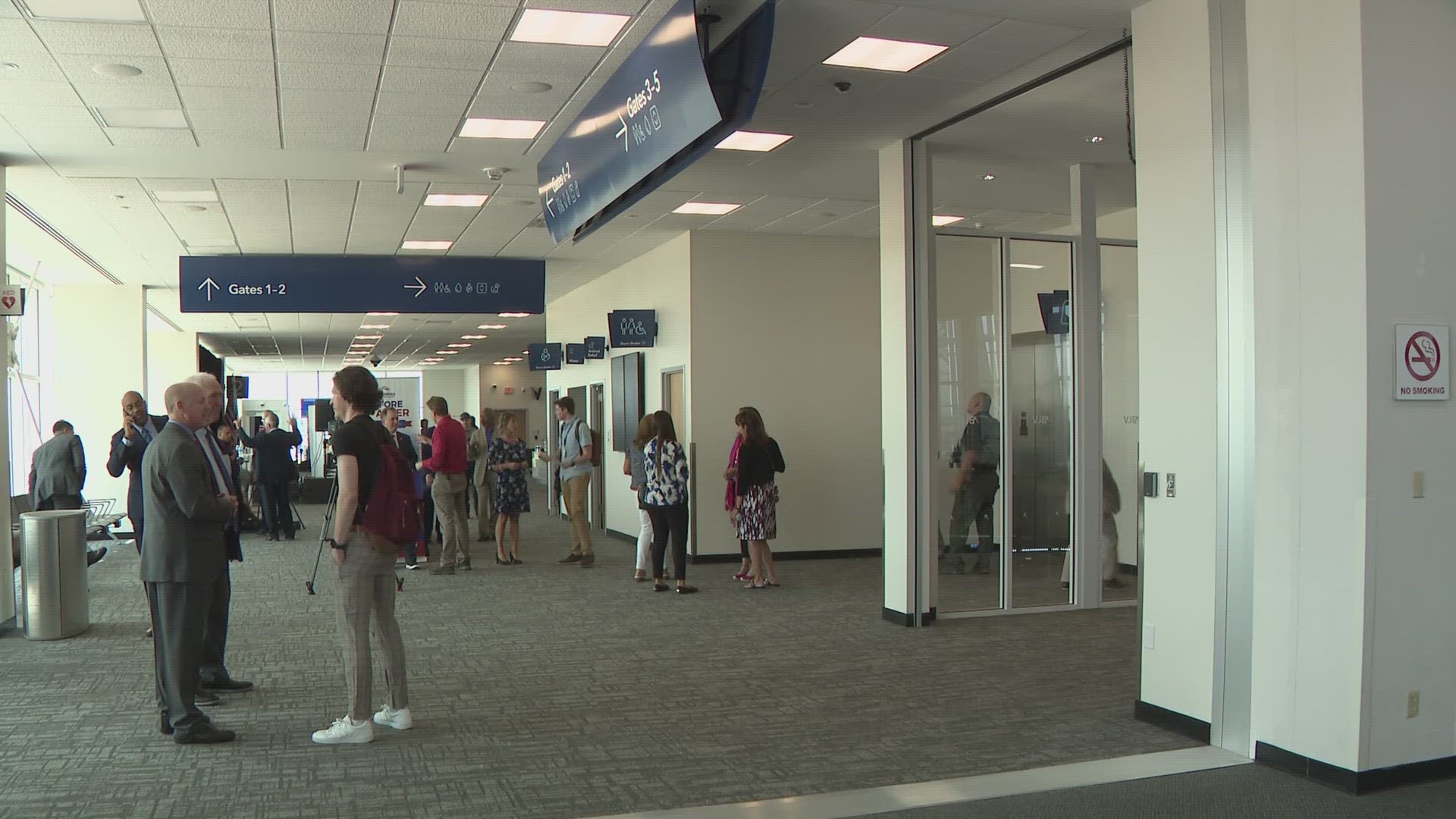 Travelers will soon notice a major addition at Mid-America Airport. Illinois Gov.J.B. Pritzker cut the ribbon to officially open a new $34 million terminal.