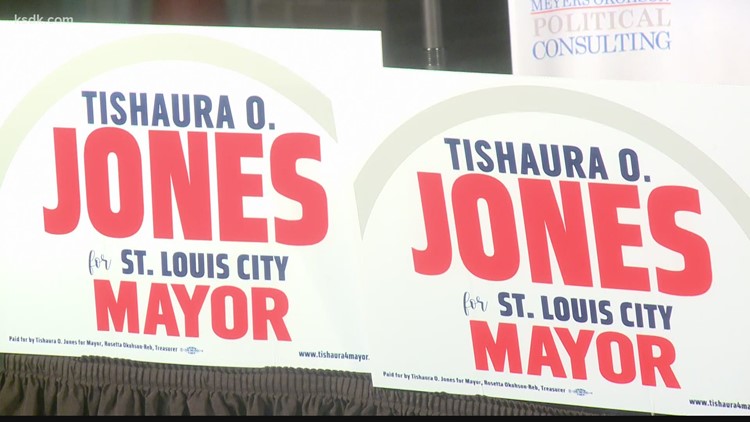 New mayor-elect Tishaura Jones meets with Lyda Krewson