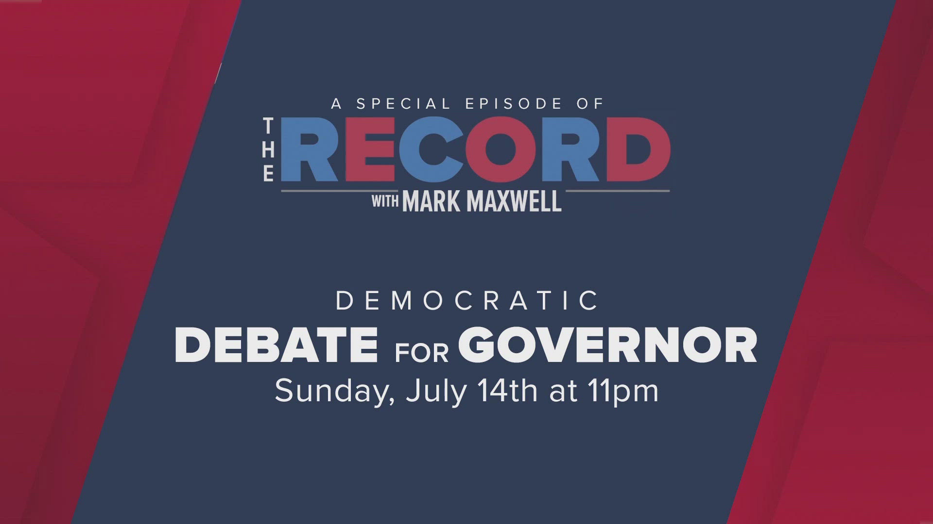 The debate between House Minority Leader Crystal Quade and businessman Mike Hamra is set to air on Sunday night, July 14.