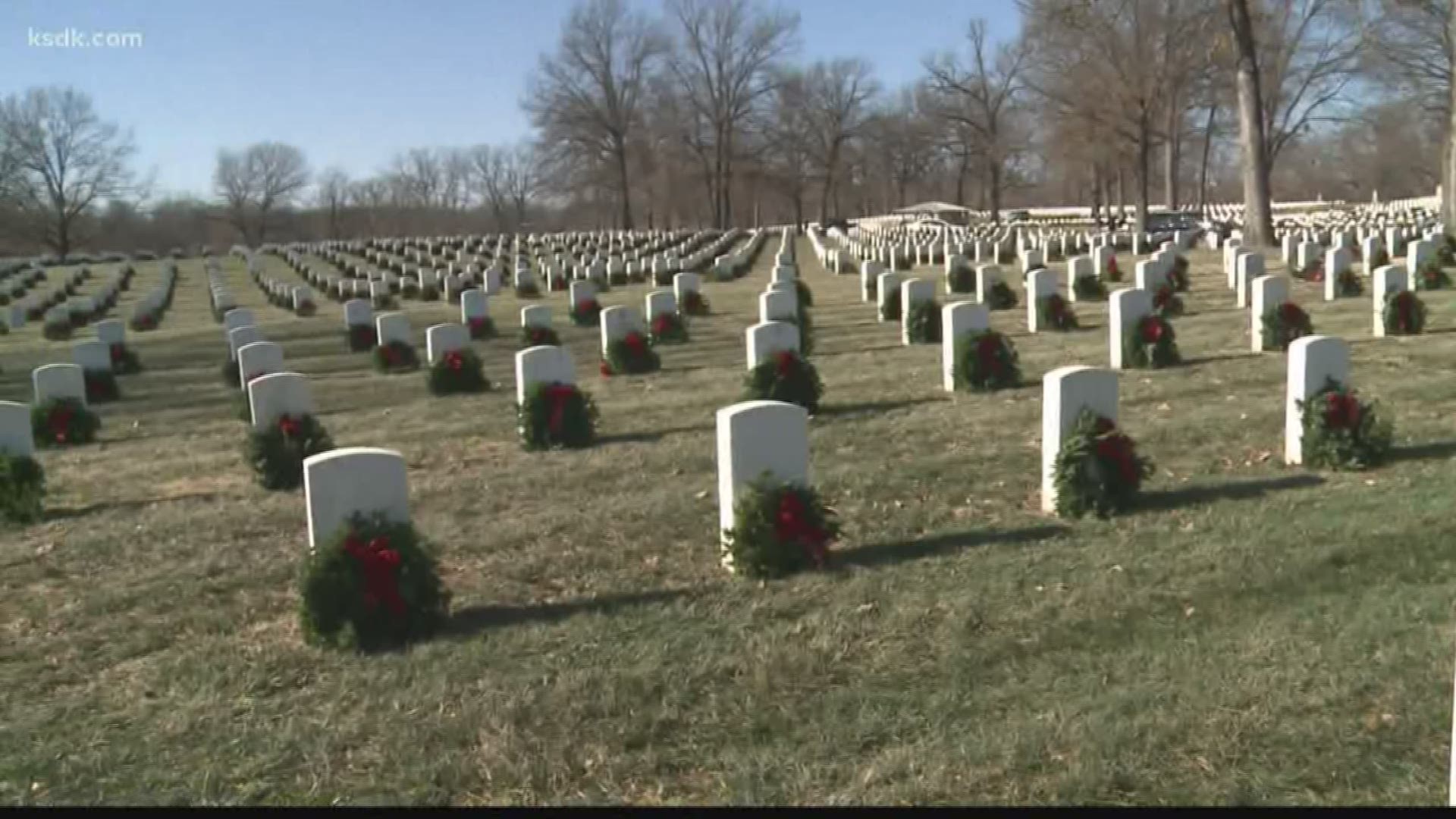 Wreaths Across America is raising money to place as many wreaths as possible on the graves at Jefferson Barracks.