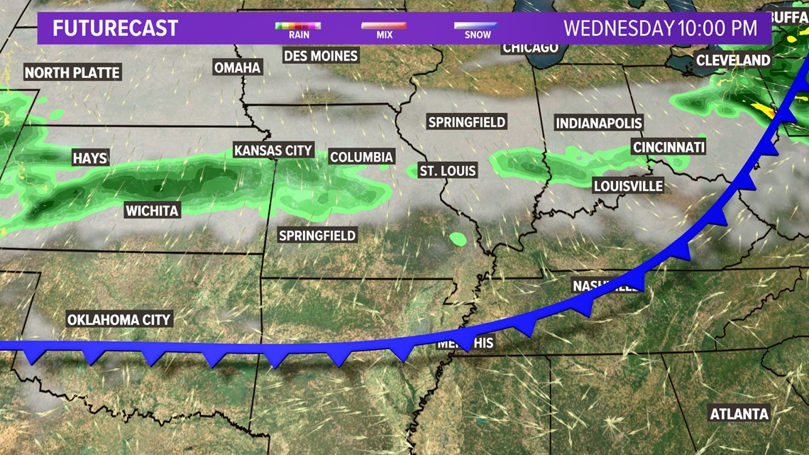 Strong to severe storms possible Sunday night near St. Louis area ...