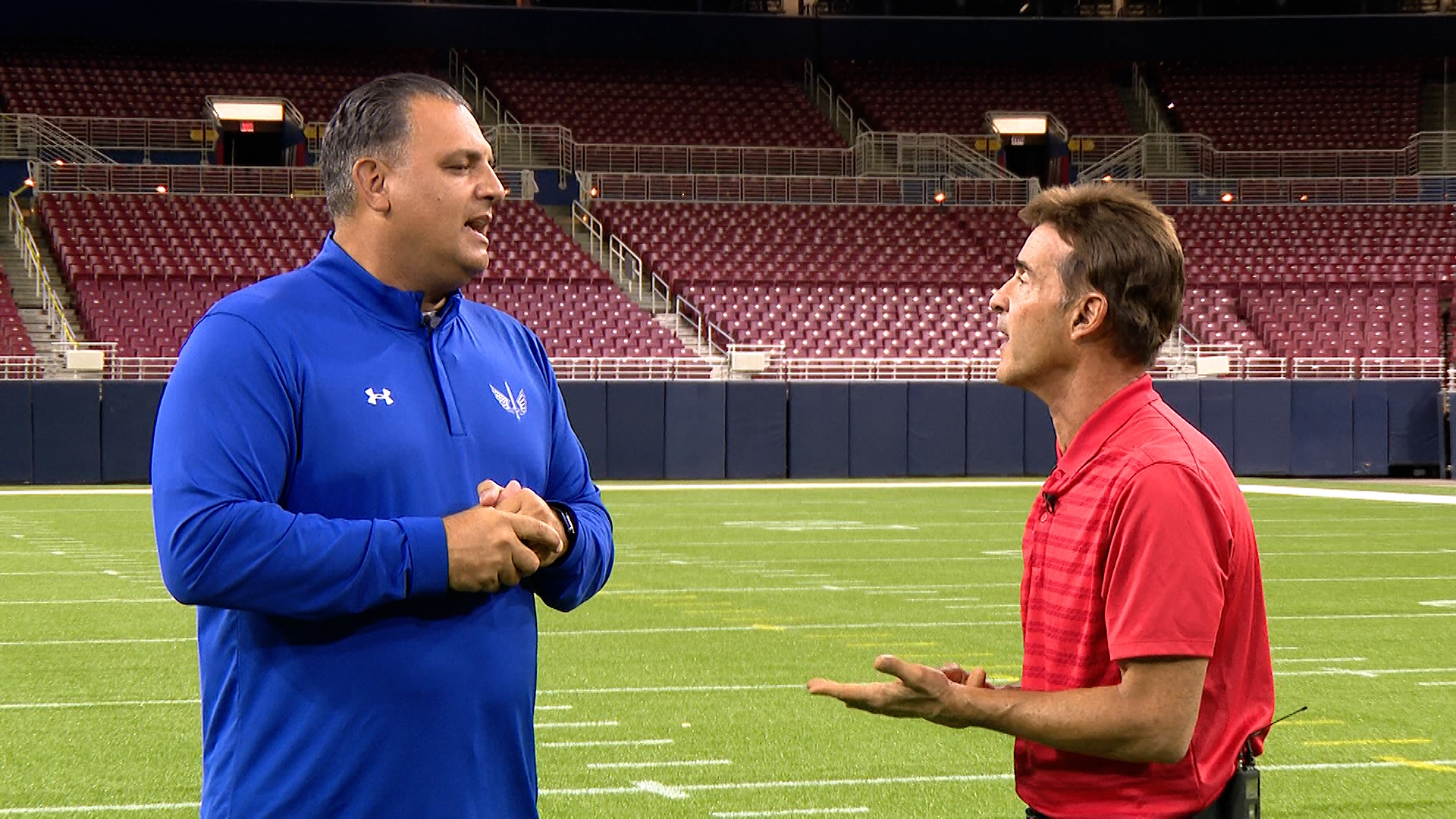 St. Louis Battlehawks coach Anthony Becht is a busy man. Coaching our football team is one of his three jobs.