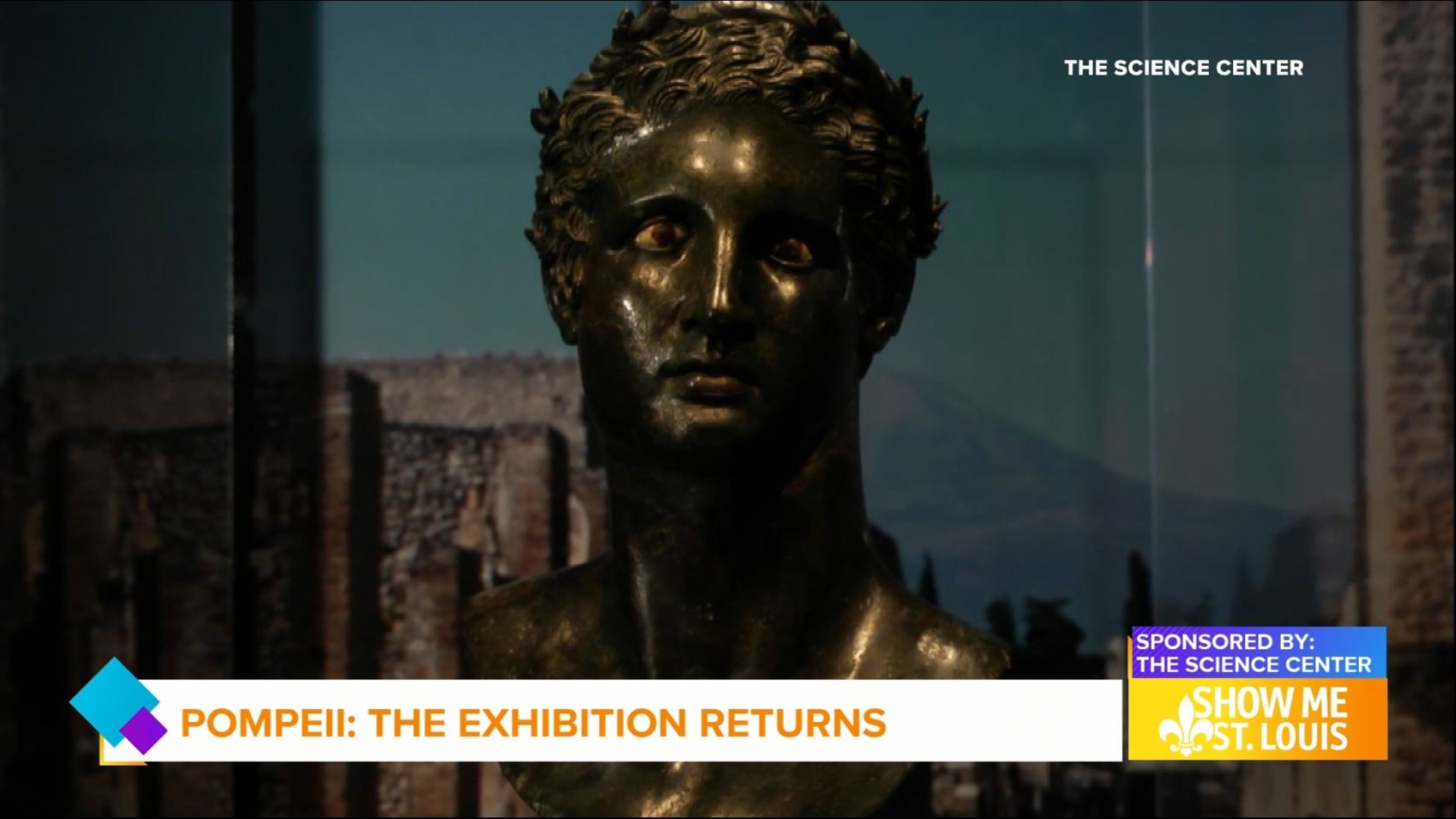 Pompeii: The Exhibition opens at Saint Louis Science Center, showcasing over 150 artifacts and a 4-D eruption simulation from May 16 to September 15.