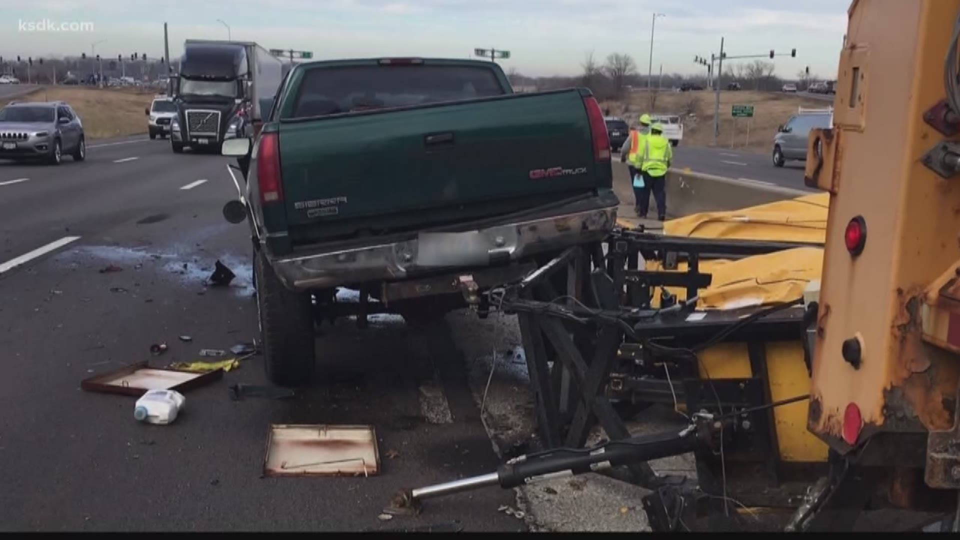 There have been three crashes involving MoDOT equipment since Jan. 1.